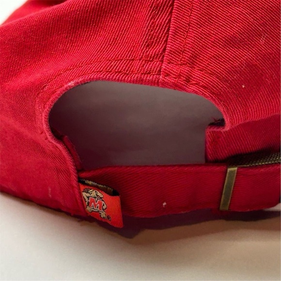 Maryland Terrapins Unisex Red Adjustable Baseball Cap by '47 - Picture 6 of 9
